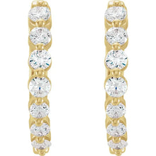 Load image into Gallery viewer, 1 Carat Natural Diamond Hoops
