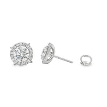 Load image into Gallery viewer, 7 CTW Halo Lab Diamond Platinum Set