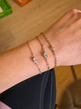Load image into Gallery viewer, Dainty Diamond Solitaire Bracelets