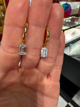 Load image into Gallery viewer, Lab-Grown Diamond Dangle Huggies