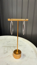Load image into Gallery viewer, Lab-Grown Diamond Pave Hoop Earrings - C