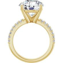 Load image into Gallery viewer, Poppy Double Row Pave Engagement Ring
