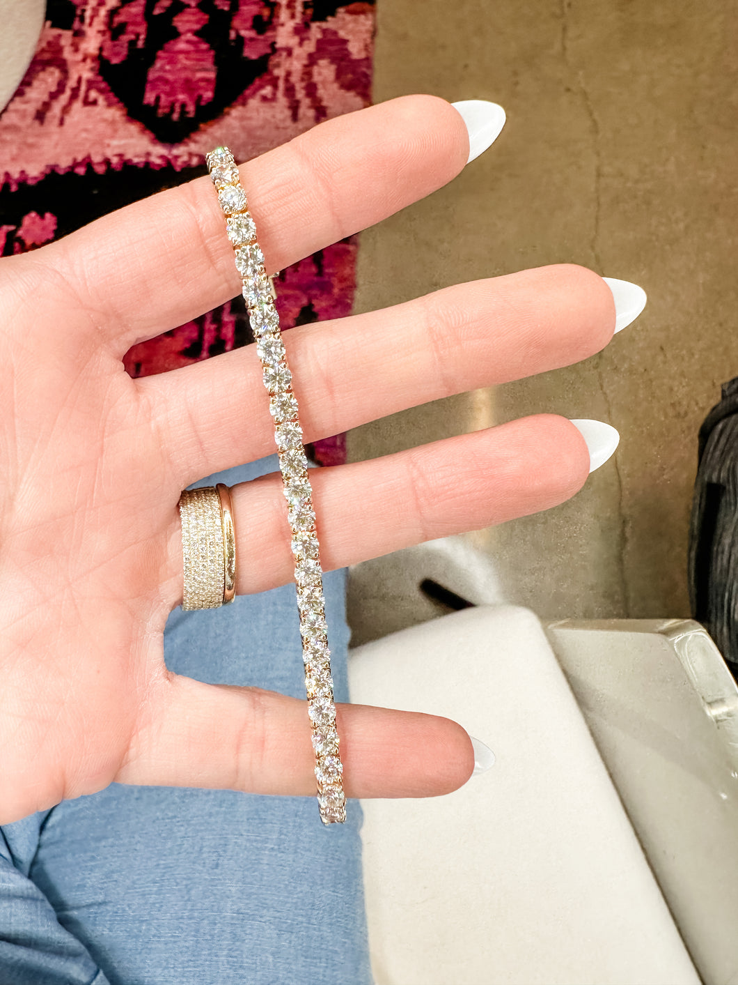 10.14 CTW LG Tennis Bracelet