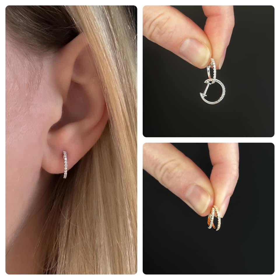 14k Mini Hoops