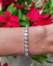 Load image into Gallery viewer, Bezel Moissanite Tennis Bracelet
