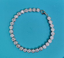 Load image into Gallery viewer, Bezel Moissanite Tennis Bracelet
