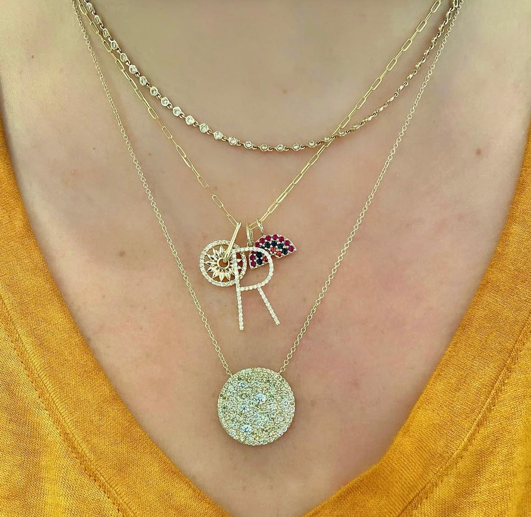 Oversized Letter Charm