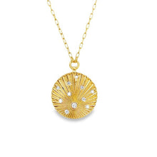 Load image into Gallery viewer, Starburst Disc Pendant
