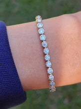 Load image into Gallery viewer, Bezel Moissanite Tennis Bracelet
