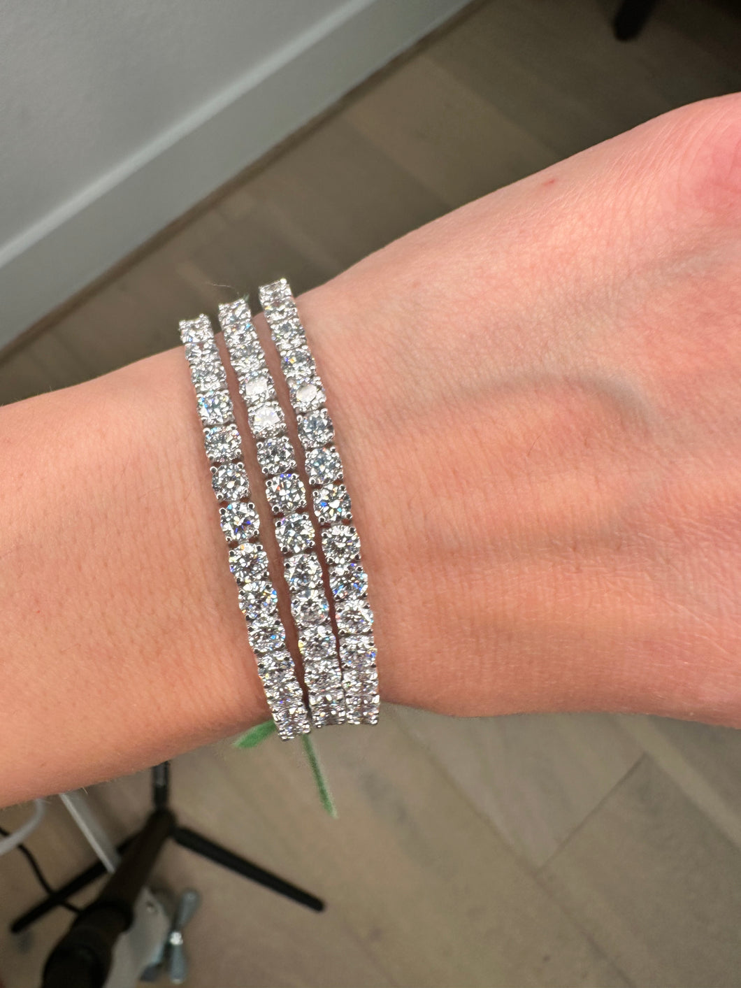 Sold Out- 9 CTW Lab Grown Classic Tennis Bracelet