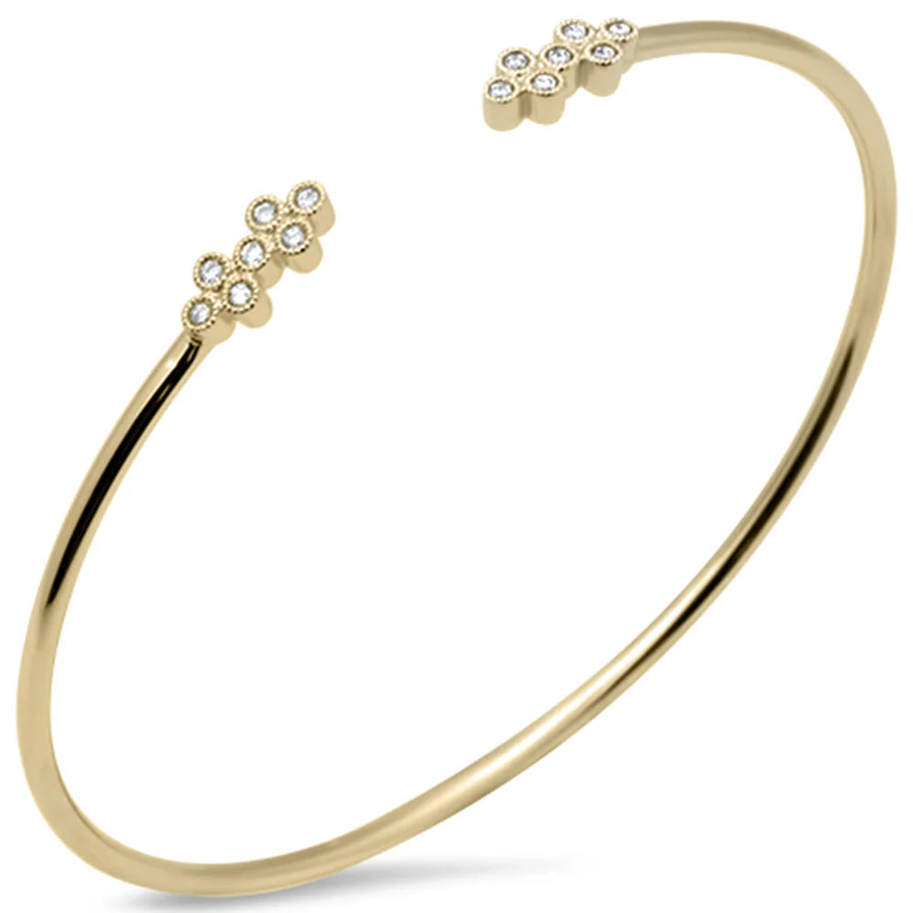 Dual Quatrefoil Bangle