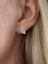 Load image into Gallery viewer, Leaf Diamond Studs
