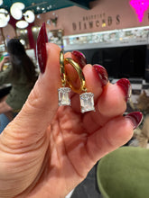 Load image into Gallery viewer, Lab-Grown Diamond Dangle Huggies
