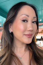 Load image into Gallery viewer, Three-Row Diamond Huggies
