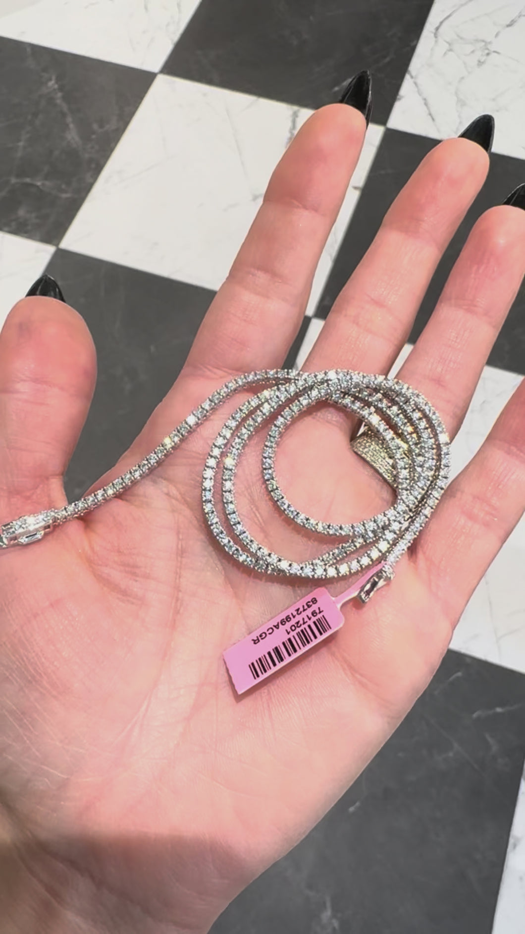 5 Carat Lab Grown Tennis Necklace