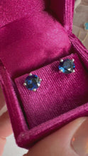 Load and play video in Gallery viewer, Lab Grown Gemstone Studs
